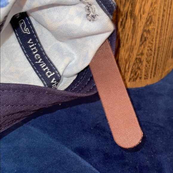 NWOT Vineyard Vines Blue & White Baseball Cap Adjustable - Picture 12 of 13